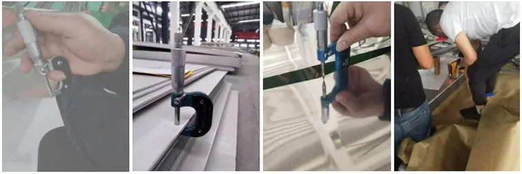 AISI ASTM 2b/Ba/No. 4hl/8K/No.1 พลาตสแตนเลส 201 304 304L 316 316L 309S 310S สําหรับความน่าสนใจด้านความงดงาม 2