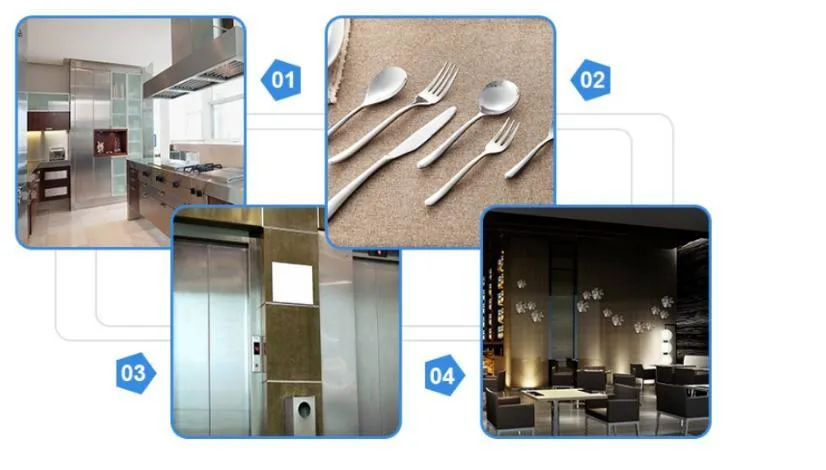 แผ่นสแตนเลสสตีลขนาด 18 เกจ เทคนิคการรีดเย็น ผิว BA ผิว 2B 3