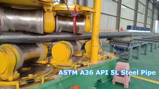 ท่อเชื่อมเหล็กกล้าคาร์บอน ASTM A36 API 5L ท่อเหล็กเส้นผ่านศูนย์กลางขนาดใหญ่สำหรับโครงการน้ำมันแก๊ส